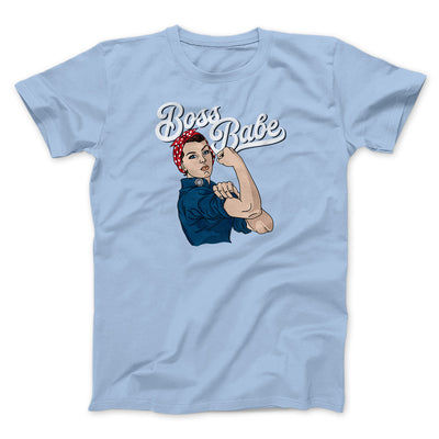Boss Babe Men/Unisex T-Shirt Baby Blue | Funny Shirt from Famous In Real Life