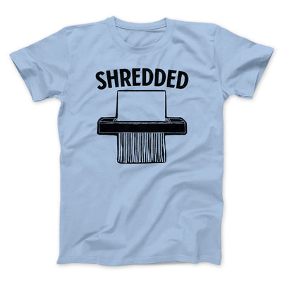Shredded Men/Unisex T-Shirt Heather Ice Blue | Funny Shirt from Famous In Real Life
