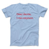 Dear Santa, I Can Explain Men/Unisex T-Shirt Heather Ice Blue | Funny Shirt from Famous In Real Life