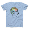 Phrenology Chart Men/Unisex T-Shirt Heather Ice Blue | Funny Shirt from Famous In Real Life