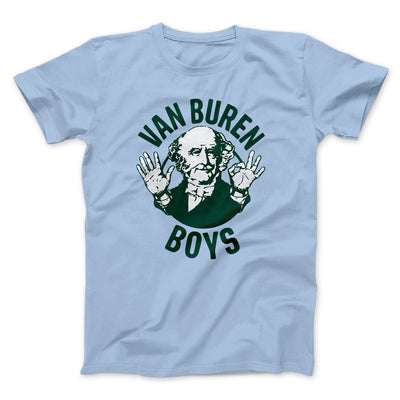 Van Buren Boys Men/Unisex T-Shirt Heather Ice Blue | Funny Shirt from Famous In Real Life
