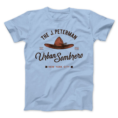 J. Peterman Urban Sombrero Men/Unisex T-Shirt Heather Ice Blue | Funny Shirt from Famous In Real Life