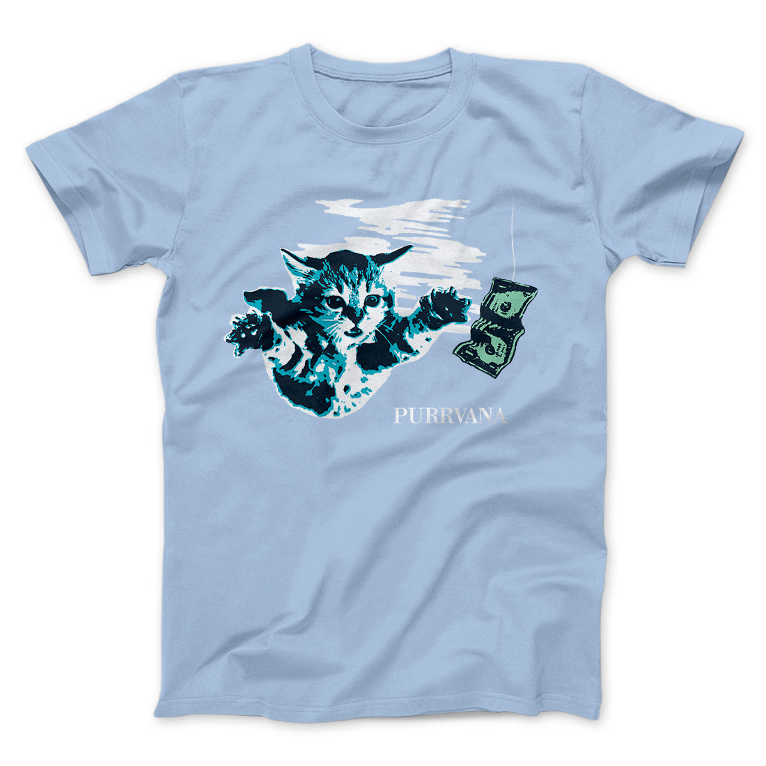 Purrvana Men/Unisex T-Shirt | Funny Shirt from Famous In Real Life