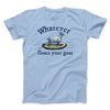 Whatever Floats Your Goat Funny Men/Unisex T-Shirt Heather Ice Blue | Funny Shirt from Famous In Real Life