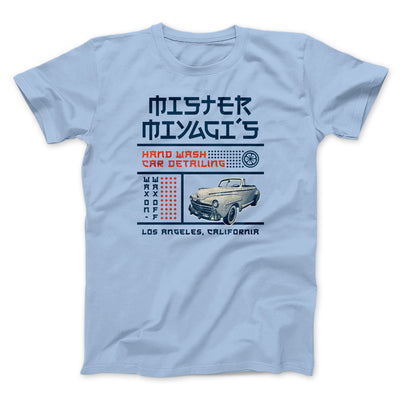 Mr. Miyagi's Car Detailing Funny Movie Men/Unisex T-Shirt Heather Ice Blue | Funny Shirt from Famous In Real Life
