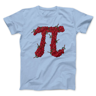 Cherry Pi Men/Unisex T-Shirt Heather Ice Blue | Funny Shirt from Famous In Real Life