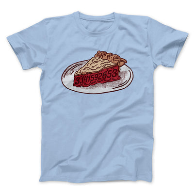 Slice of Pi Men/Unisex T-Shirt Heather Ice Blue | Funny Shirt from Famous In Real Life