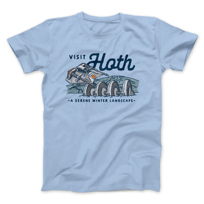 Visit Hoth Funny Movie Men/Unisex T-Shirt Heather Ice Blue | Funny Shirt from Famous In Real Life