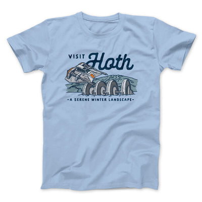 Visit Hoth Funny Movie Men/Unisex T-Shirt Heather Ice Blue | Funny Shirt from Famous In Real Life