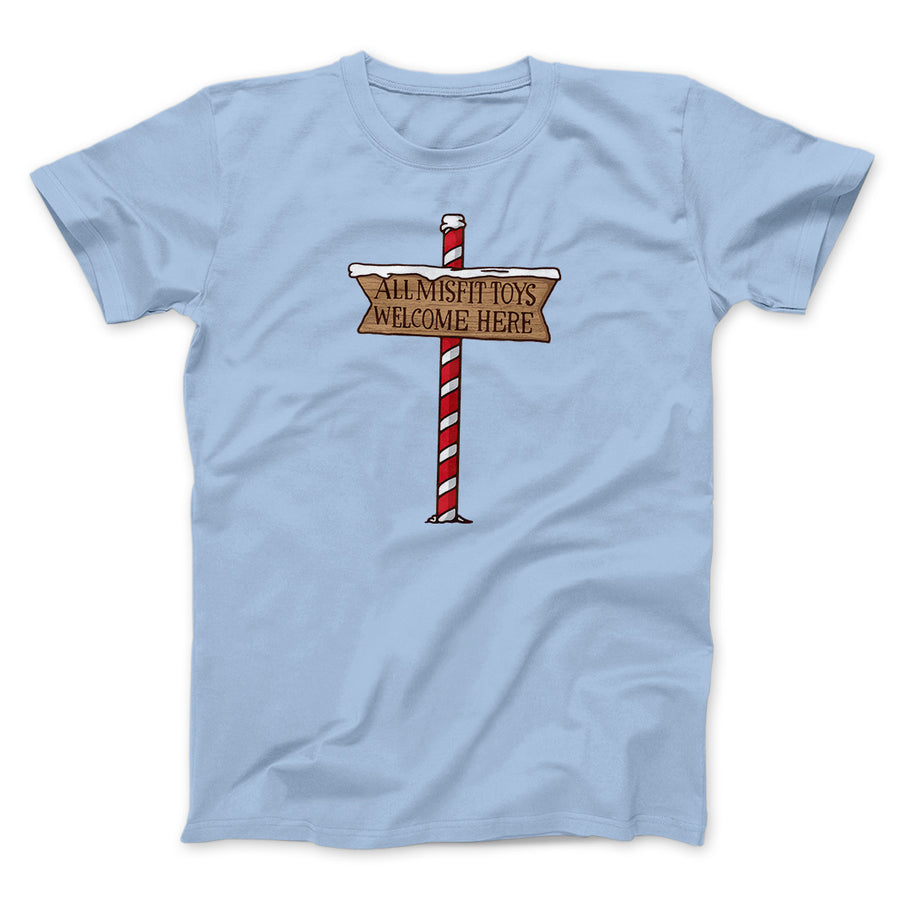 All Misfit Toys Welcome Here Funny Movie Men/Unisex T-Shirt Baby Blue | Funny Shirt from Famous In Real Life