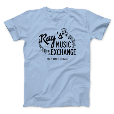 Rays Music Exchange Funny Movie Men/Unisex T-Shirt Light Blue | Funny Shirt from Famous In Real Life