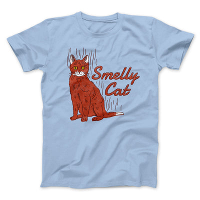 Smelly Cat Men/Unisex T-Shirt Heather Ice Blue | Funny Shirt from Famous In Real Life