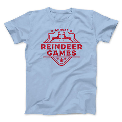 Reindeer Games Men/Unisex T-Shirt Heather Ice Blue | Funny Shirt from Famous In Real Life