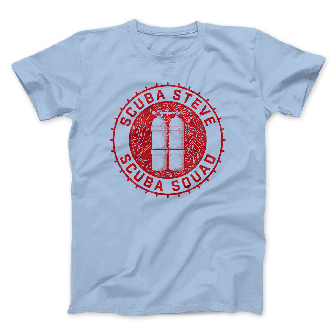 Scuba Steve Scuba Squad Funny Movie Men/Unisex T-Shirt Heather Ice Blue | Funny Shirt from Famous In Real Life