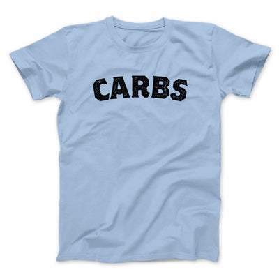 Carbs Men/Unisex T-Shirt Light Blue | Funny Shirt from Famous In Real Life