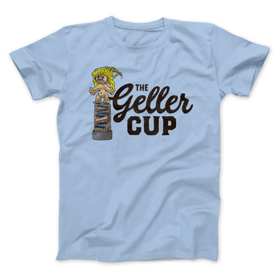 The Geller Cup Men/Unisex T-Shirt Heather Ice Blue | Funny Shirt from Famous In Real Life