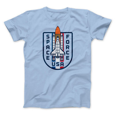 Space Force USA Men/Unisex T-Shirt Baby Blue | Funny Shirt from Famous In Real Life