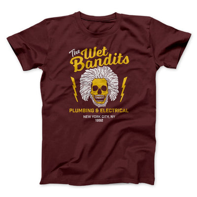 The Wet Bandits Funny Movie Men/Unisex T-Shirt Maroon | Funny Shirt from Famous In Real Life