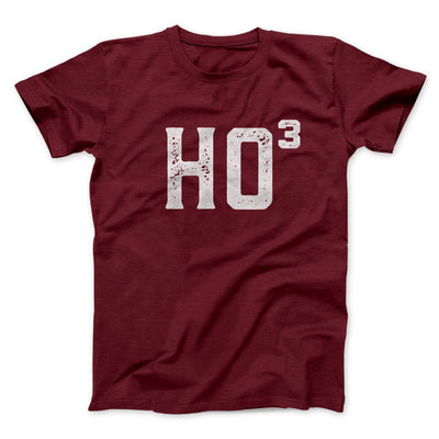 Ho Cubed Men/Unisex T-Shirt Maroon | Funny Shirt from Famous In Real Life