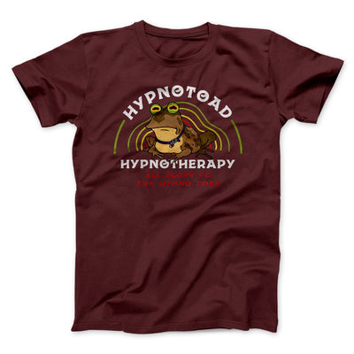 Hypnotoad Men/Unisex T-Shirt Maroon | Funny Shirt from Famous In Real Life