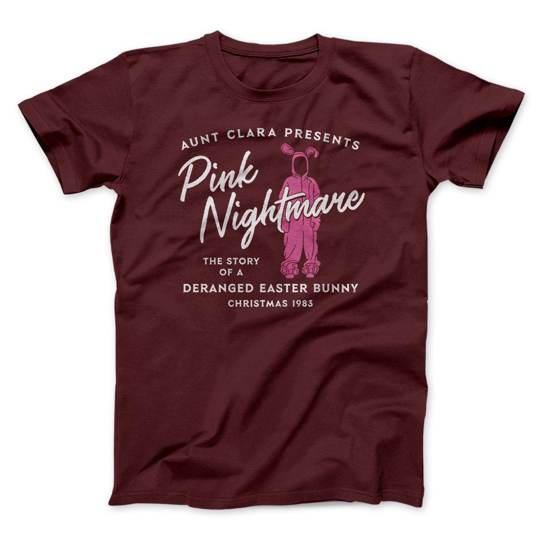 Pink Nightmare Funny Movie Men/Unisex T-Shirt Maroon | Funny Shirt from Famous In Real Life