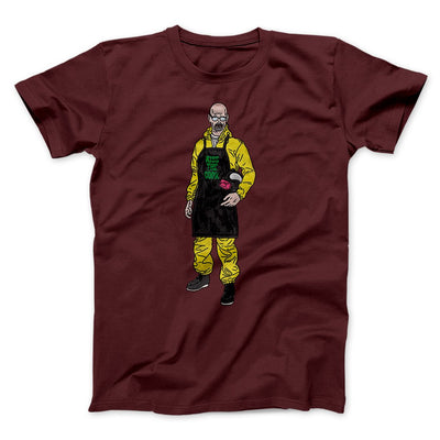 Kiss The Cook Men/Unisex T-Shirt Maroon | Funny Shirt from Famous In Real Life
