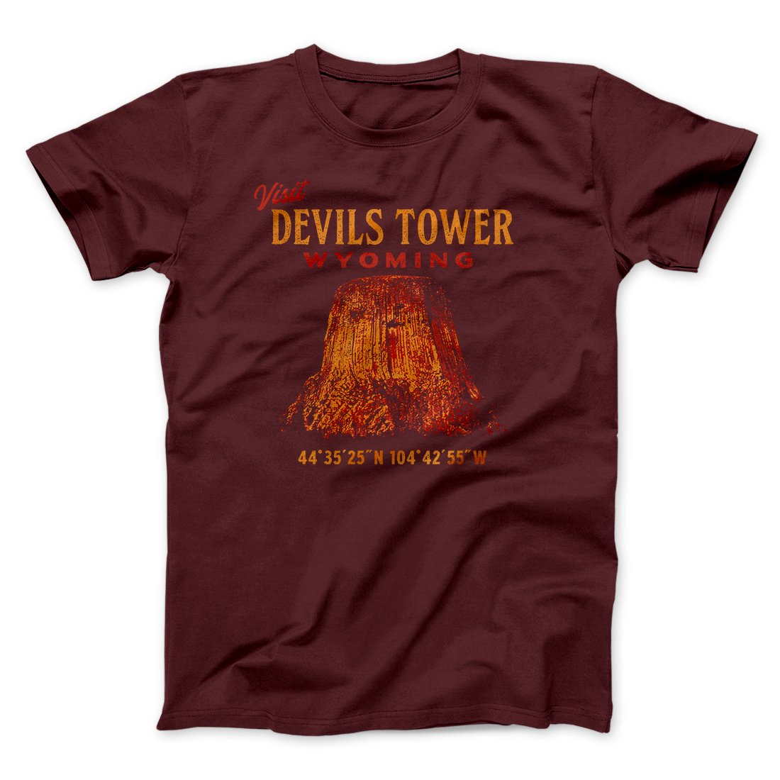Visit Devils Tower Funny Movie Men/Unisex T-Shirt | Funny Shirt from Famous In Real Life