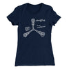 Flux Capacitor Women's T-Shirt Midnight Navy | Funny Shirt from Famous In Real Life