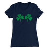 Shamrock Bra Women's T-Shirt Midnight Navy | Funny Shirt from Famous In Real Life