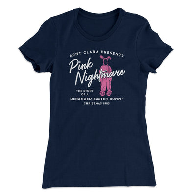 Pink Nightmare Women's T-Shirt Midnight Navy | Funny Shirt from Famous In Real Life