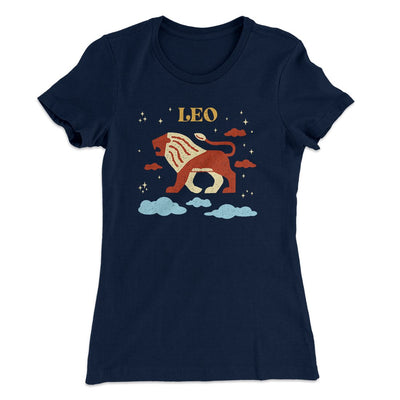 Leo Women's T-Shirt Midnight Navy | Funny Shirt from Famous In Real Life