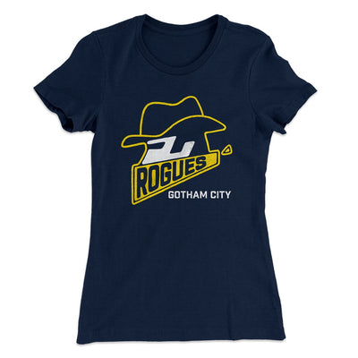 Gotham City Rogues Women's T-Shirt Midnight Navy | Funny Shirt from Famous In Real Life