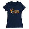 Jackie Treehorn Productions Women's T-Shirt Midnight Navy | Funny Shirt from Famous In Real Life