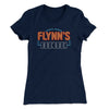 Flynn's Arcade Women's T-Shirt Midnight Navy | Funny Shirt from Famous In Real Life