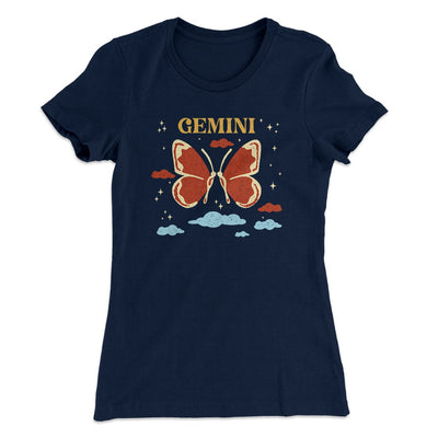 Gemini Women's T-Shirt Midnight Navy | Funny Shirt from Famous In Real Life