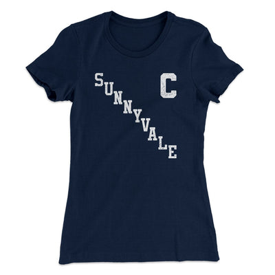 Sunnyvale Jersey Women's T-Shirt Midnight Navy | Funny Shirt from Famous In Real Life