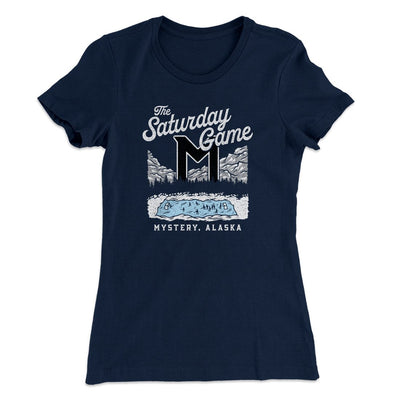 The Saturday Game Women's T-Shirt Midnight Navy | Funny Shirt from Famous In Real Life