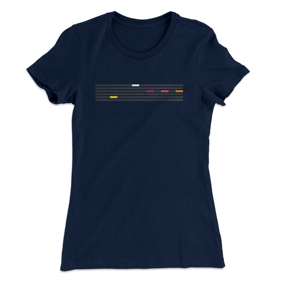 5 Tones Women's T-Shirt Midnight Navy | Funny Shirt from Famous In Real Life
