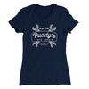 Puddy's Auto Repair Women's T-Shirt Midnight Navy | Funny Shirt from Famous In Real Life