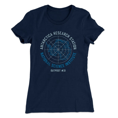 Outpost 31 Women's T-Shirt Midnight Navy | Funny Shirt from Famous In Real Life