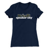Speaker City Women's T-Shirt Midnight Navy | Funny Shirt from Famous In Real Life