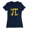 Pizza Pi Women's T-Shirt Midnight Navy | Funny Shirt from Famous In Real Life