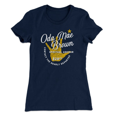 Oda Mae Brown Women's T-Shirt Midnight Navy | Funny Shirt from Famous In Real Life