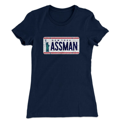 Assman Women's T-Shirt Midnight Navy | Funny Shirt from Famous In Real Life