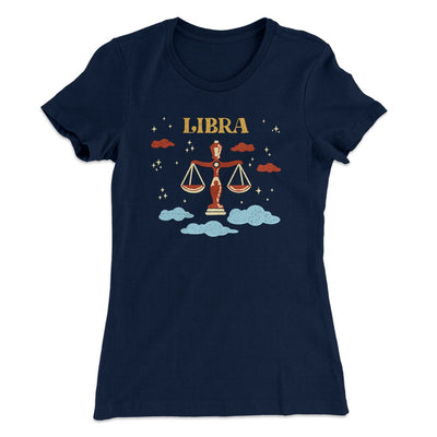 Libra Women's T-Shirt Midnight Navy | Funny Shirt from Famous In Real Life