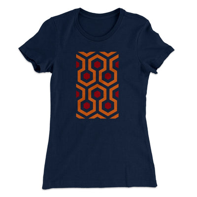 The Overlook Hotel Carpet Women's T-Shirt Midnight Navy | Funny Shirt from Famous In Real Life