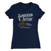 Sanderson Sisters' Bed & Breakfast Women's T-Shirt Midnight Navy | Funny Shirt from Famous In Real Life