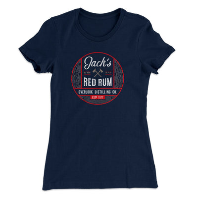 Jack's Red Rum Women's T-Shirt Midnight Navy | Funny Shirt from Famous In Real Life