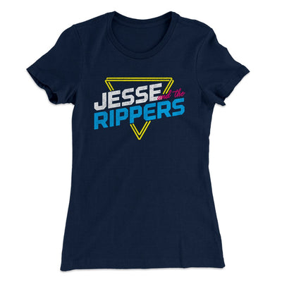 Jesse and the Rippers Women's T-Shirt Midnight Navy | Funny Shirt from Famous In Real Life