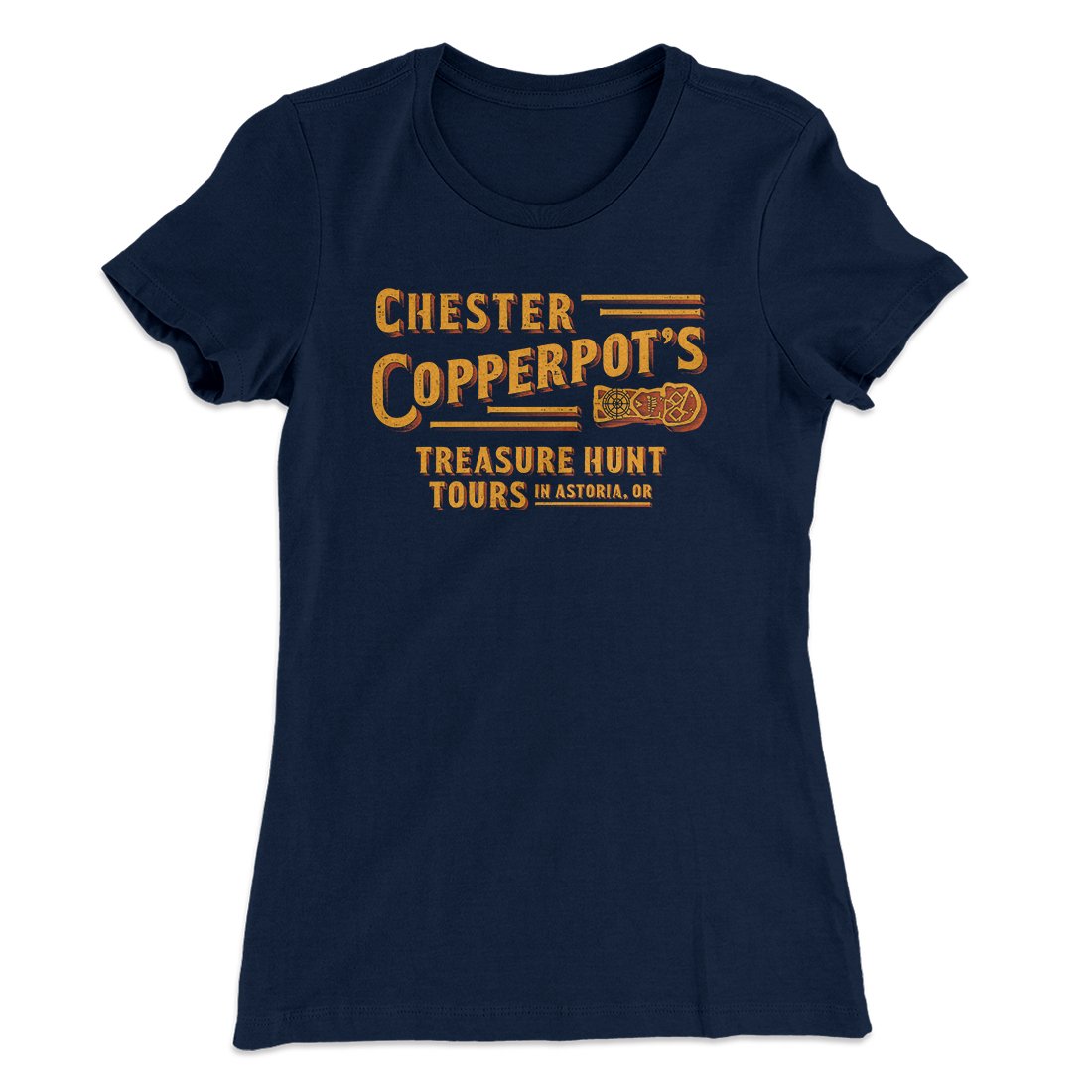 Chester Copperpot's Treasure Hunt Tours Women's T-Shirt | Funny Shirt from Famous In Real Life